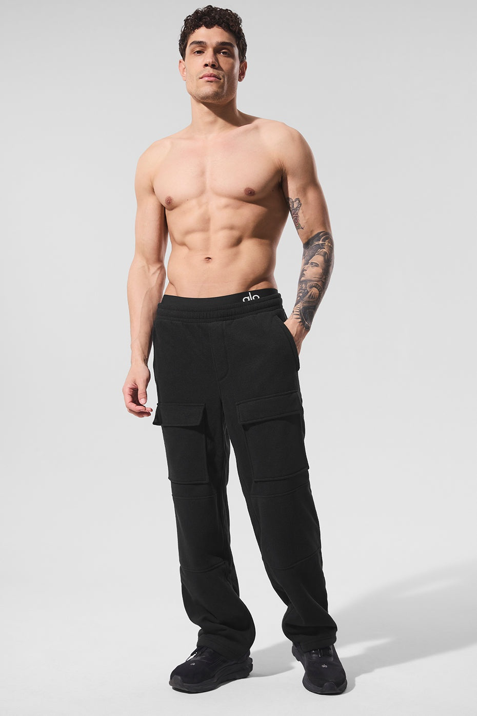 Polar Fleece Ridge Cargo Pants - Black
