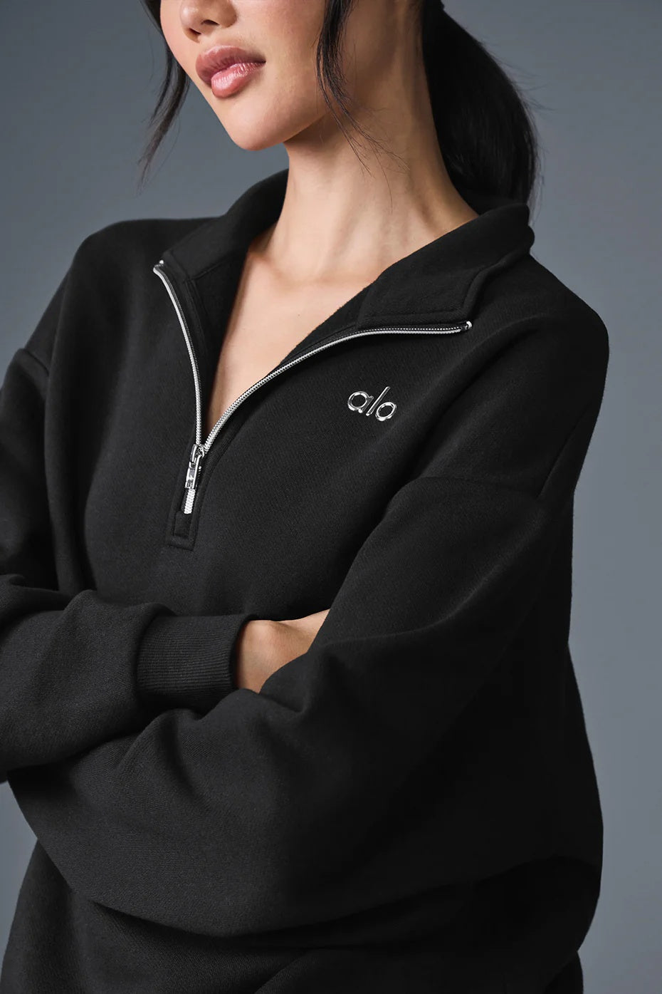 Accolade 1/4 Zip Pullover - Black