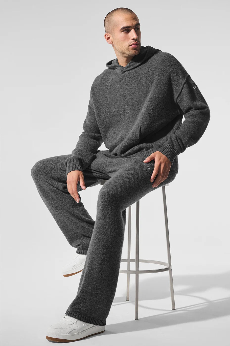 Wool Cashmere New Class Hoodie - Platinum Grey