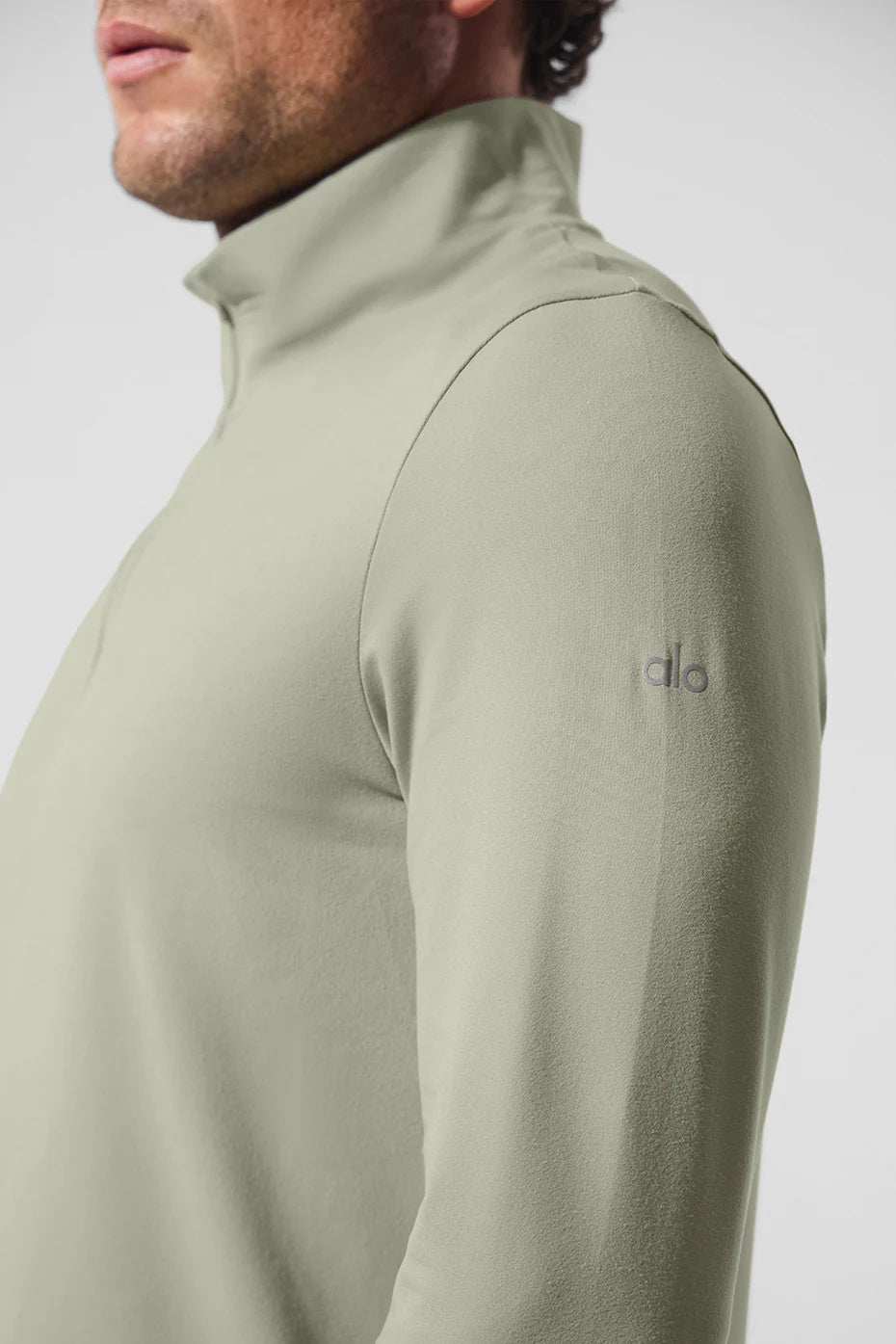 Conquer 1/4 Zip Reform Long Sleeve - Limestone