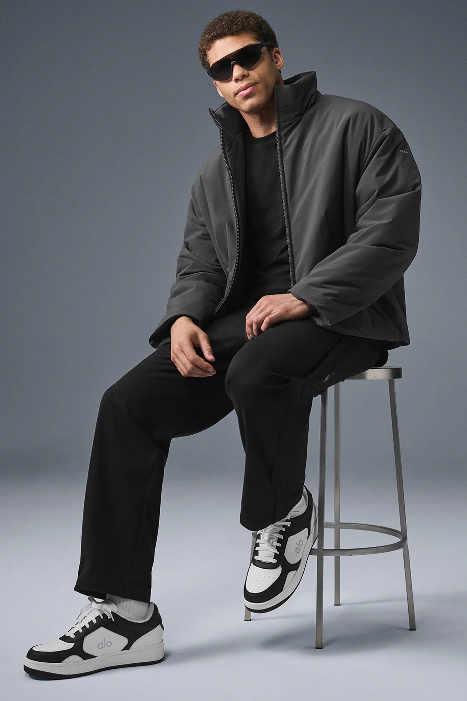 Stretch Woven Notable Jacket - Anthracite