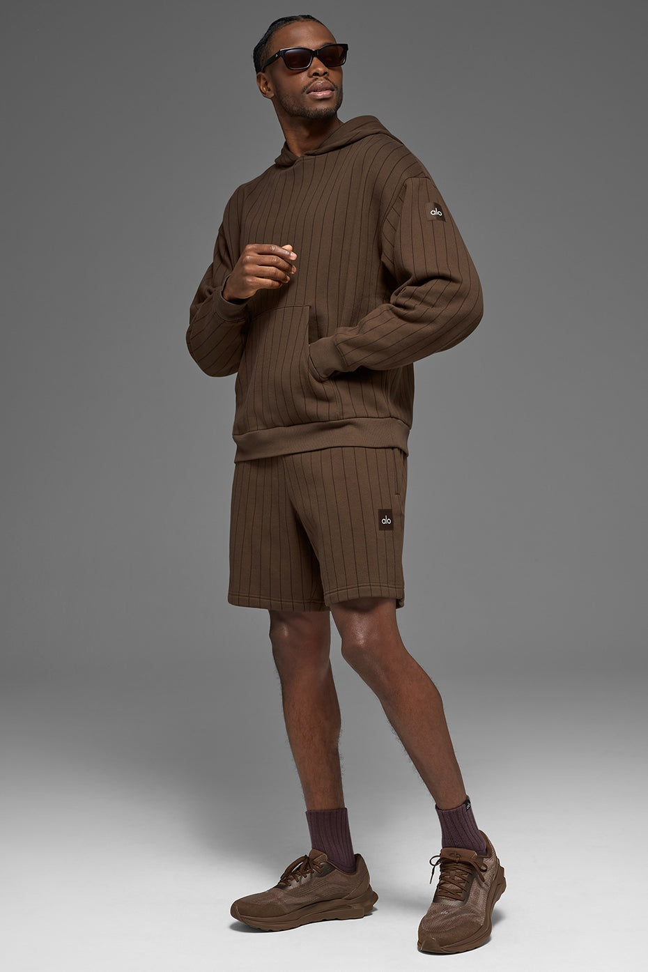 7" Pinstripe Short - Espresso Pinstripe