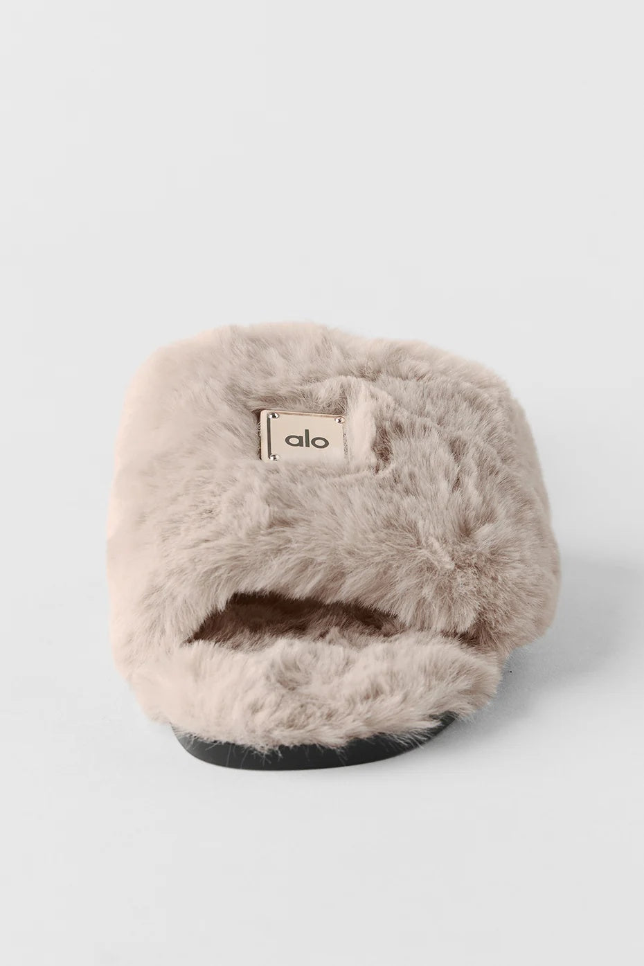 ALO Classico Faux Fur Sandal - Oat