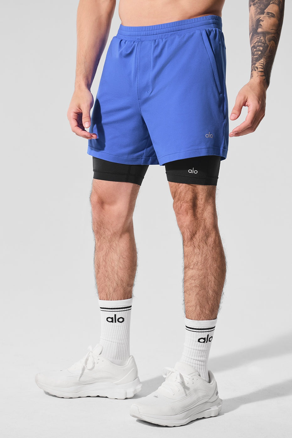 Conquer React 2-In-1 Performance Short - Marathon Blue/Black