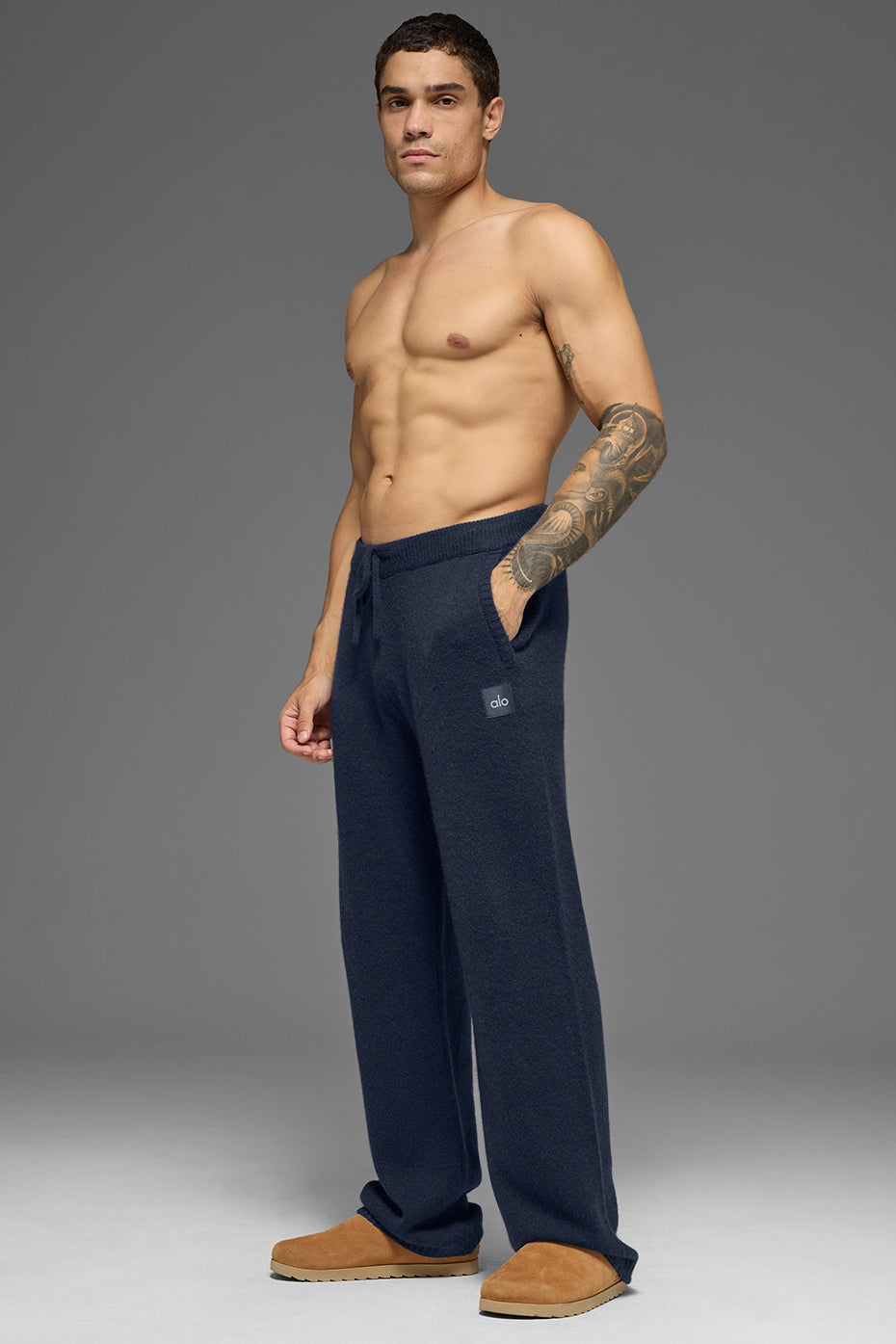 Wool Cashmere New Class Sweatpant - Navy