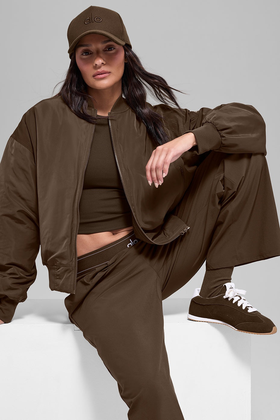 Faux Fur Urbanite Bomber - Espresso/Ivory