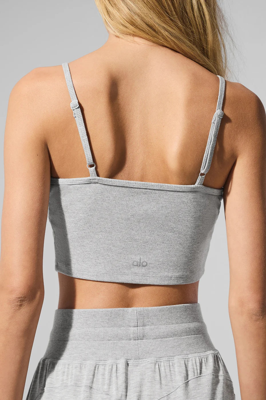 Ribbed Delicate Lounge Tank - Athletic Heather Grey