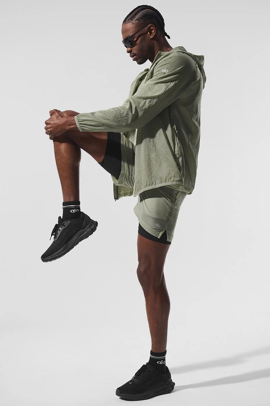 5" Game Time Ripstop 2-In-1 Short - Limestone/Black