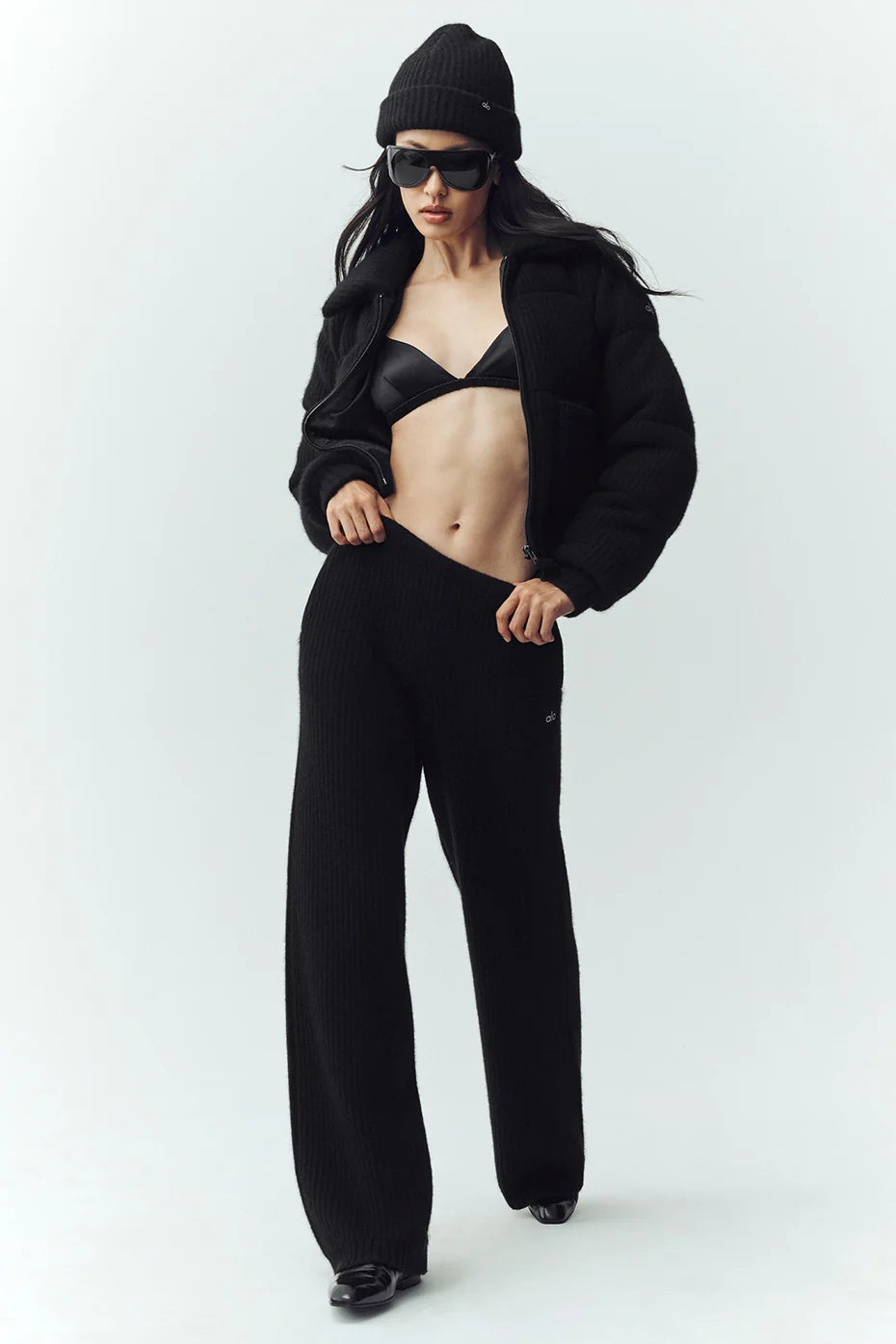 Cashmere Northstar Sweater Puffer - Black