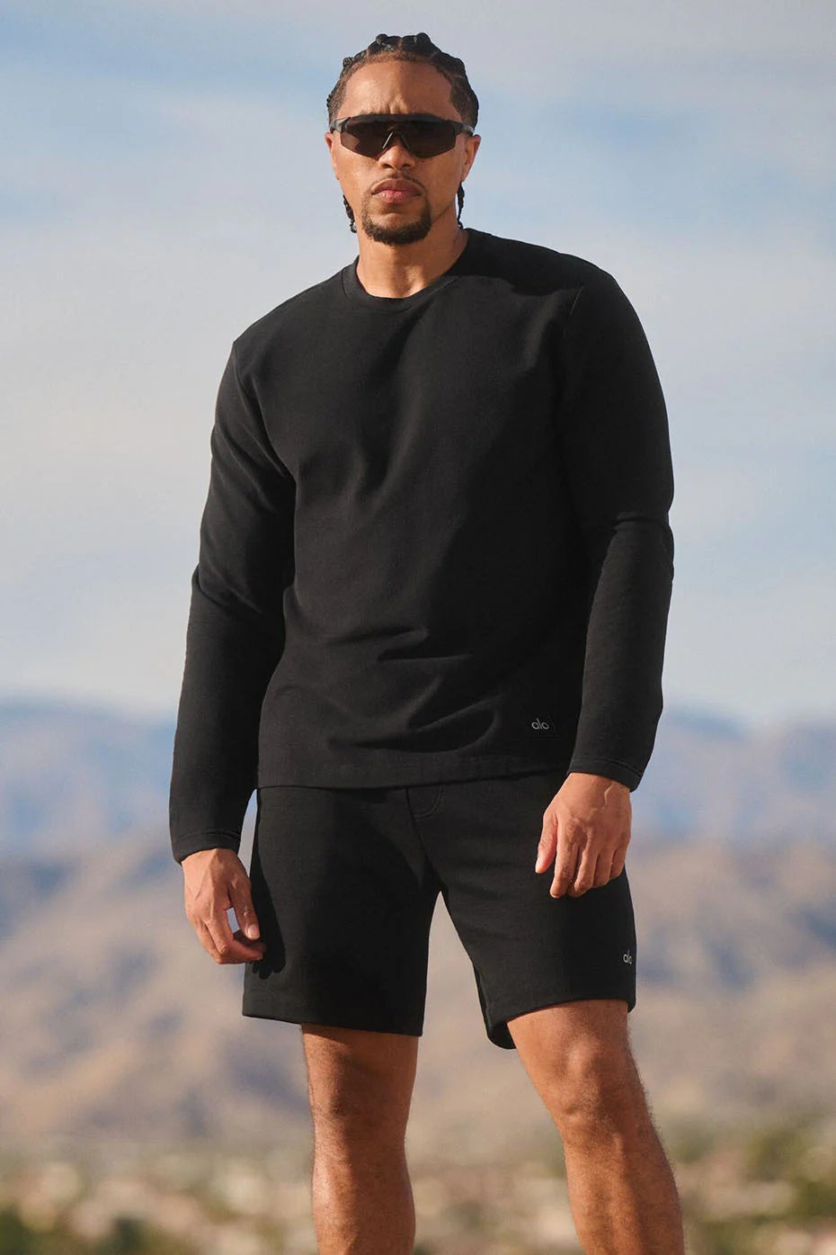 Double Take Long Sleeve Crew - Black