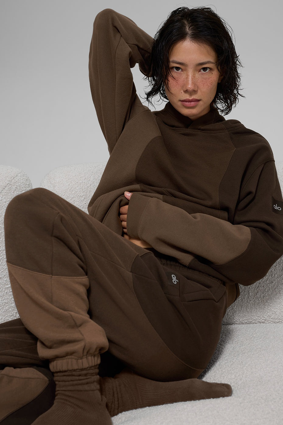 Make Waves Hoodie - Espresso Tonal