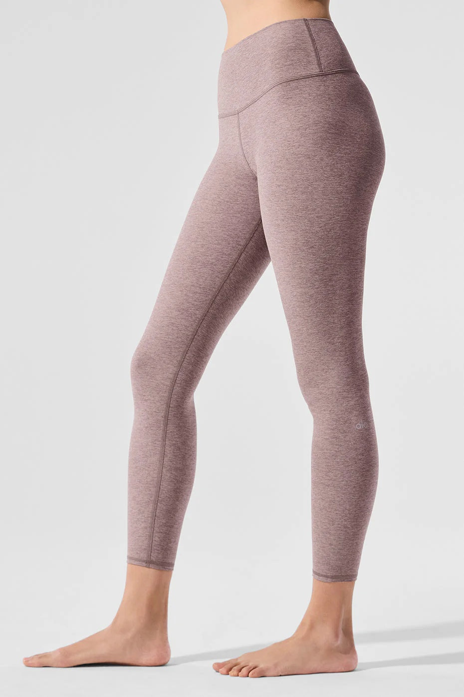 Alosoft High-Waist 7/8 Highlight Legging - Dark Pink Quartz Heather