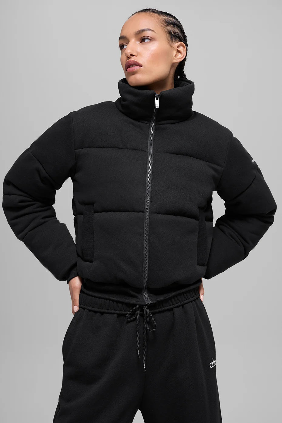 Sweatshirt Puffer - Black