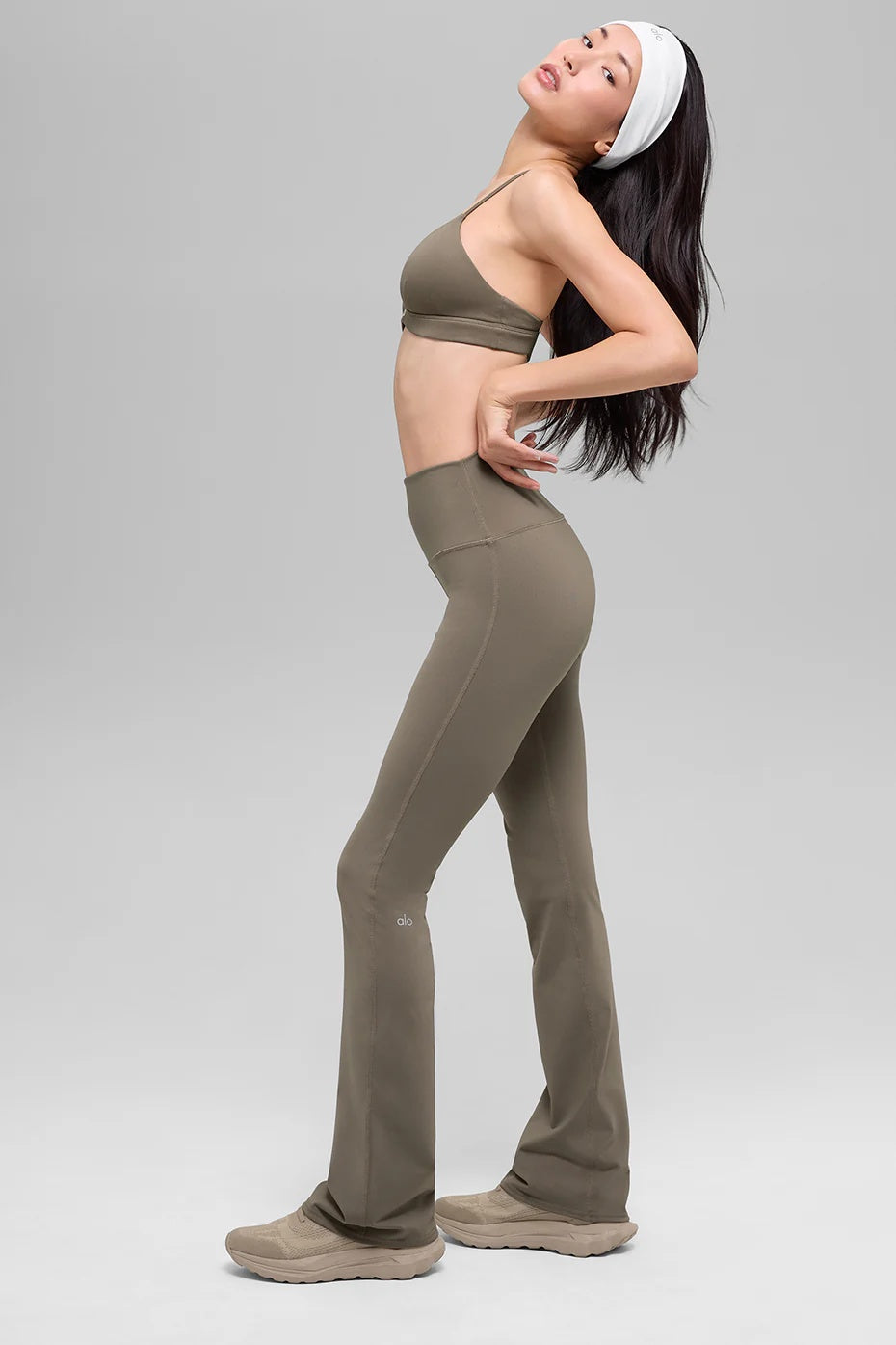Airbrush High-Waist Bootcut Legging - Light Cocoa