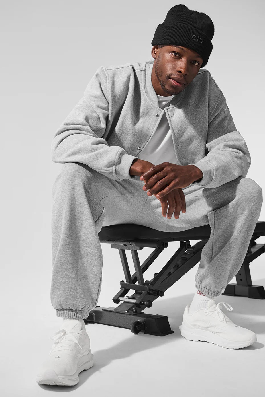 Renown Varsity Jacket - Athletic Heather Grey