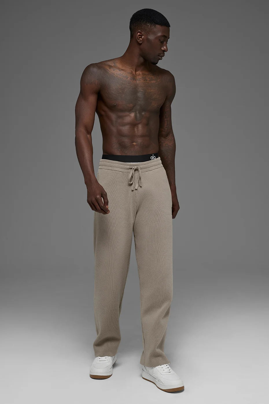 Scholar Straight Leg Sweatpant - Light Cocoa