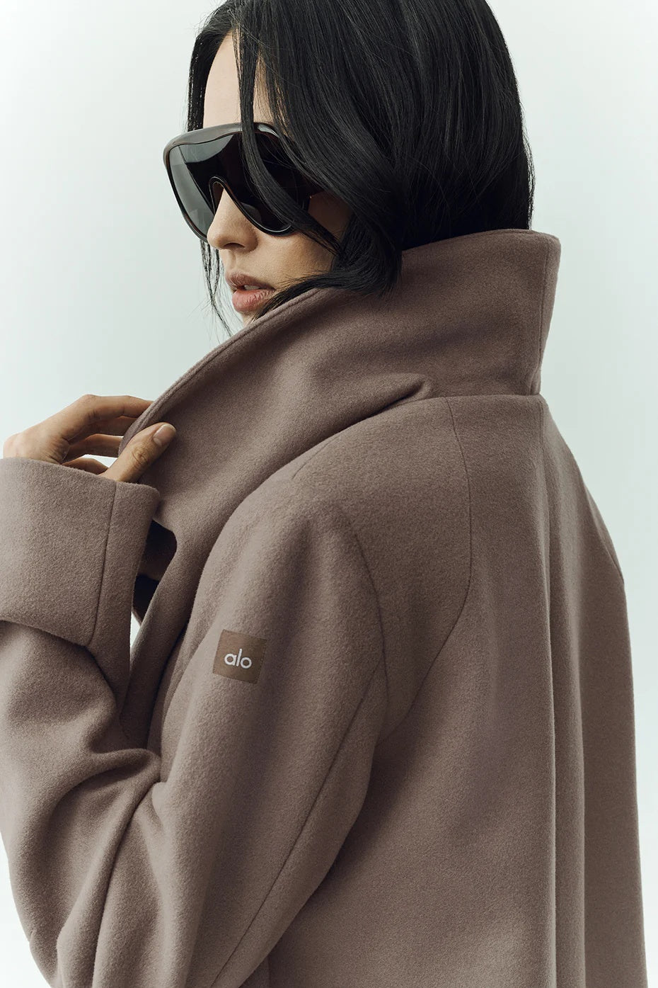 Wool Blend Nightfall Long Coat - Alpine Cocoa Heather