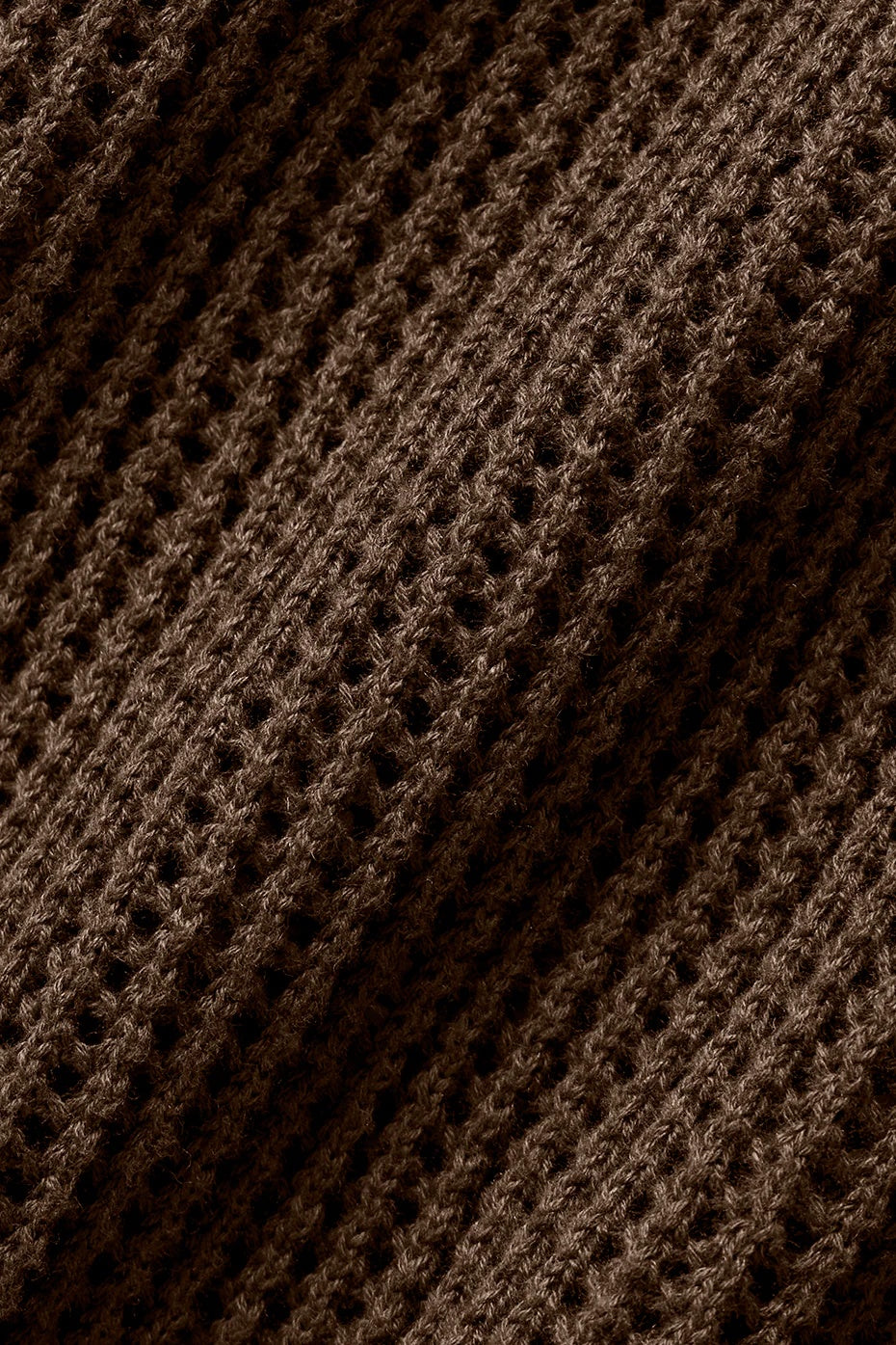 Open-Knit Polo - Espresso