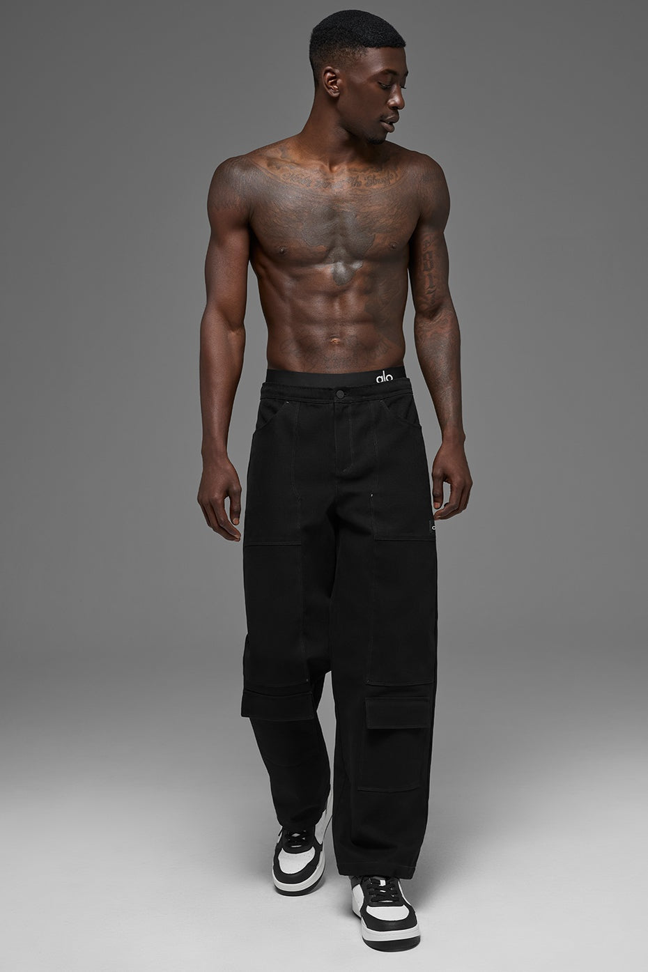 Cotton Canvas Carpenter Pant - Black