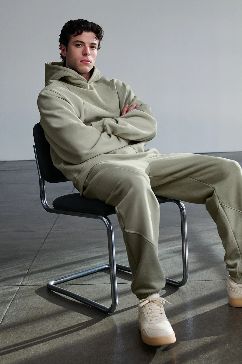 Make Waves Hoodie - Limestone Tonal