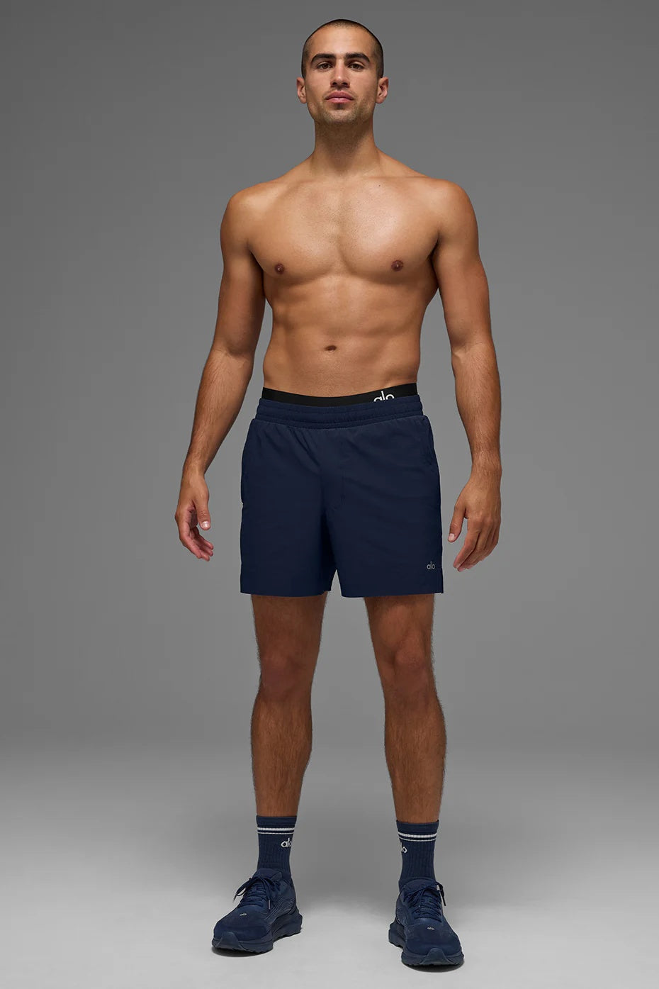 5" Traction Running Short - Navy