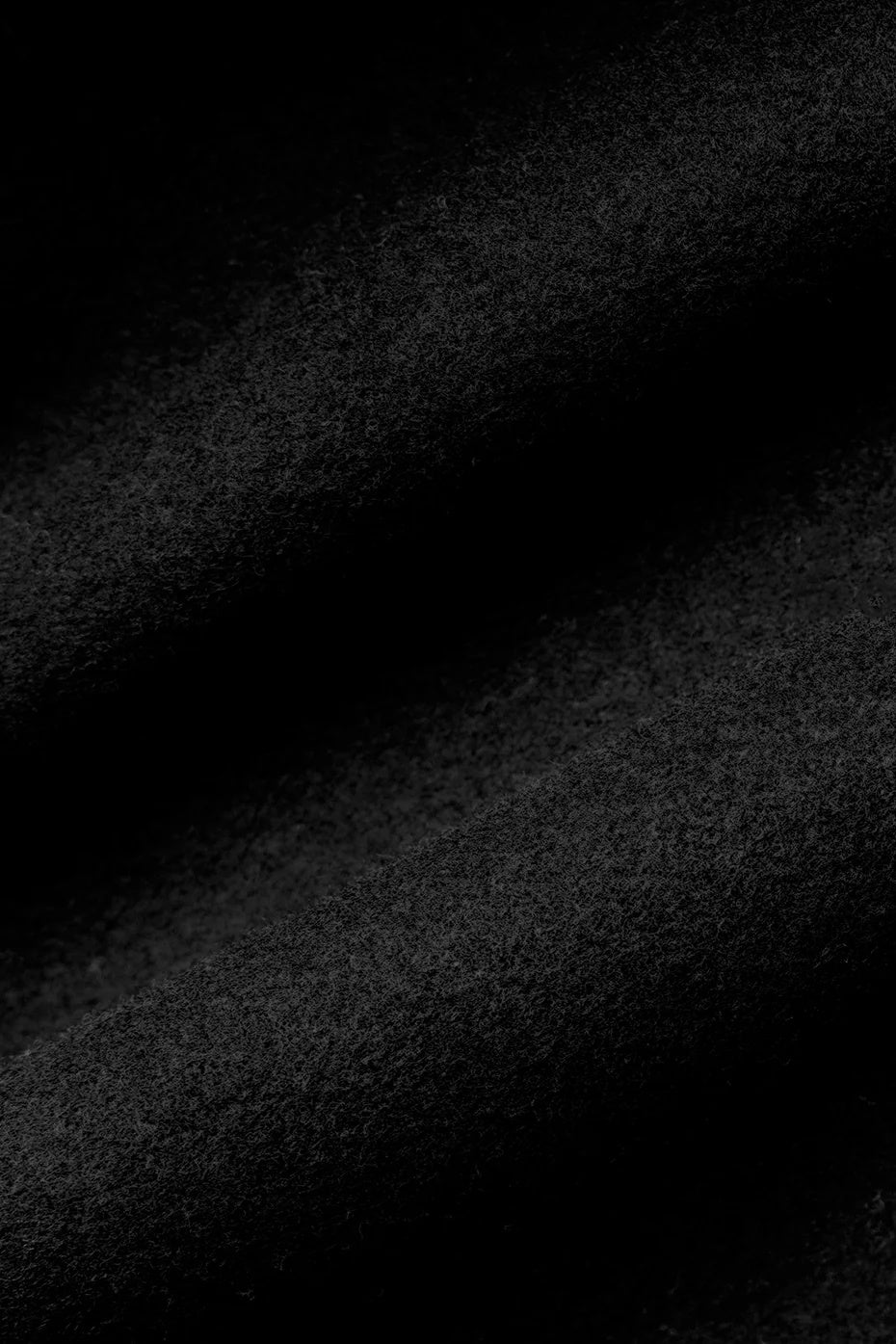 Wool Cropped Metro Trench - Black