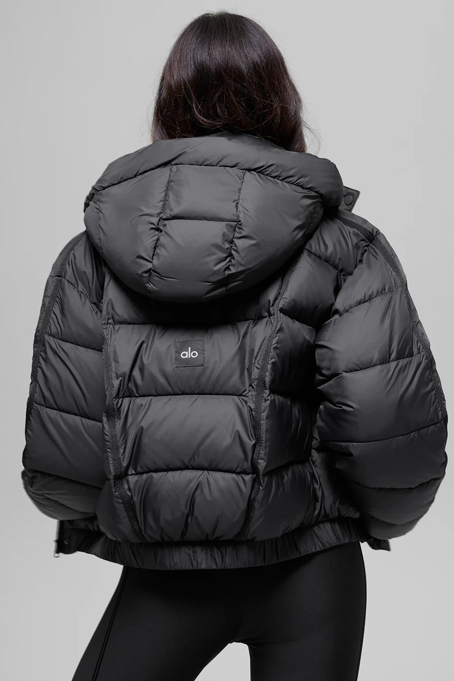 Aspen Love Puffer Jacket - Black