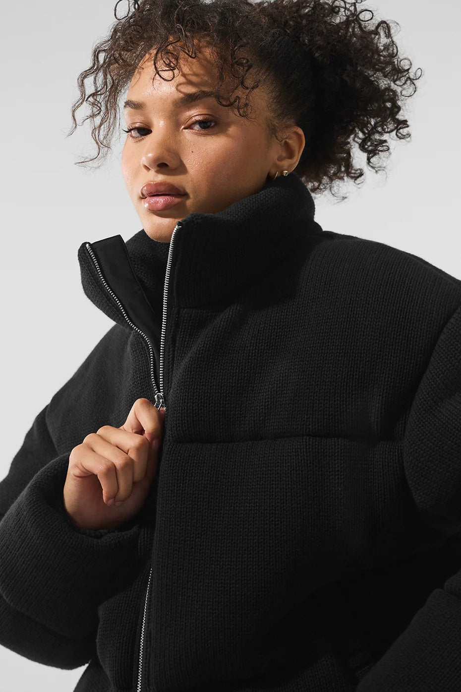 Stage Sweater Puffer - Black
