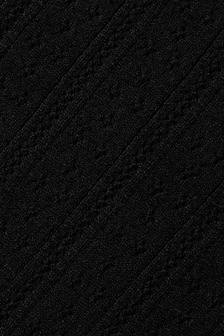 Pointelle Sweater Be Mine Cardigan - Black