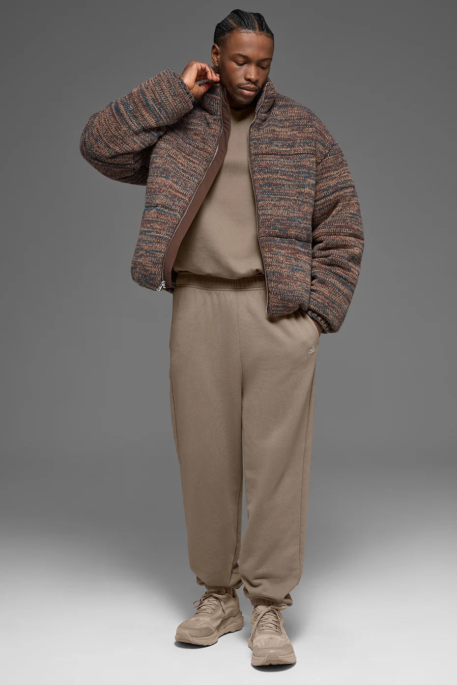 Stage Sweater Puffer - Brown Multi