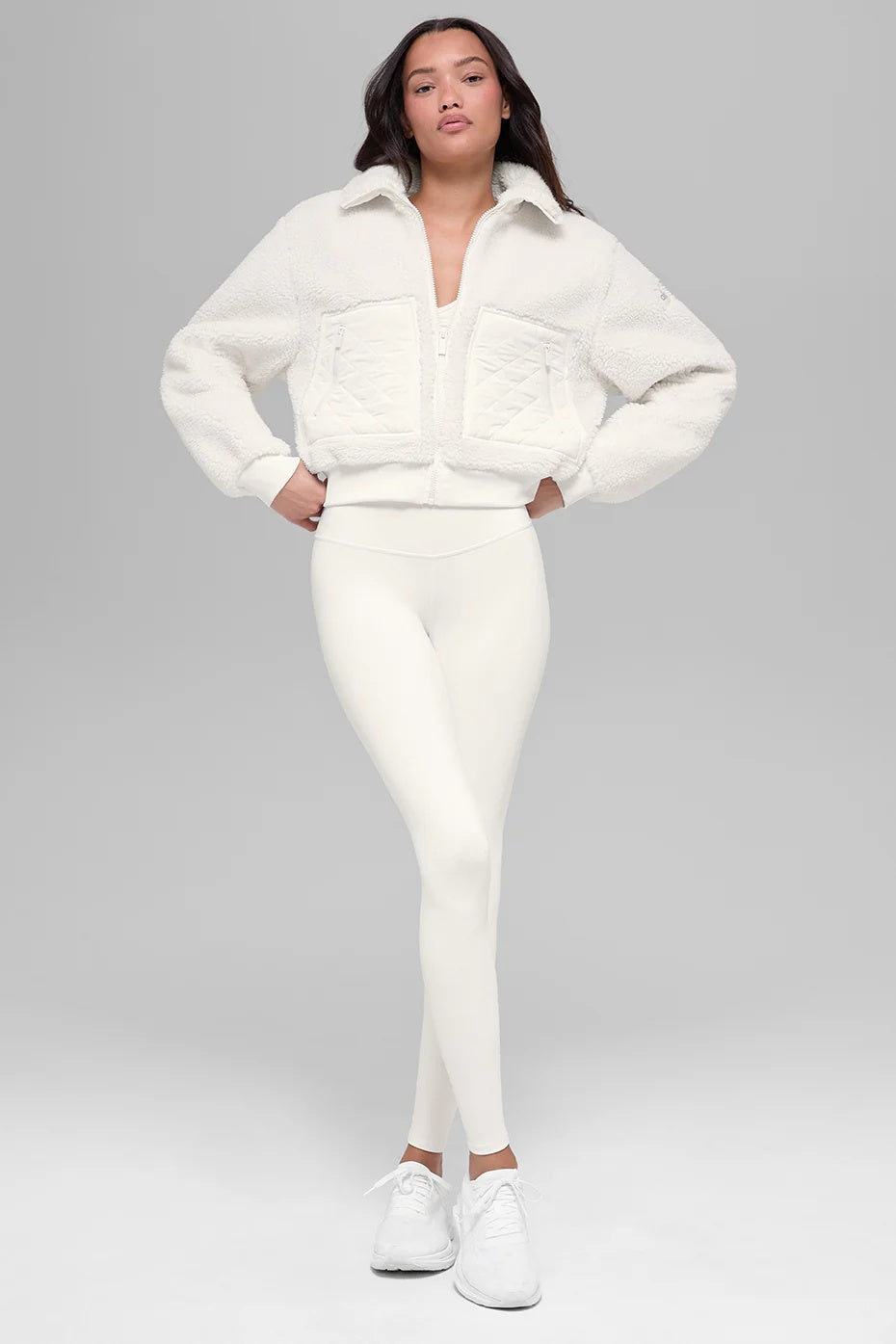 Sherpa Edge Bomber - Ivory