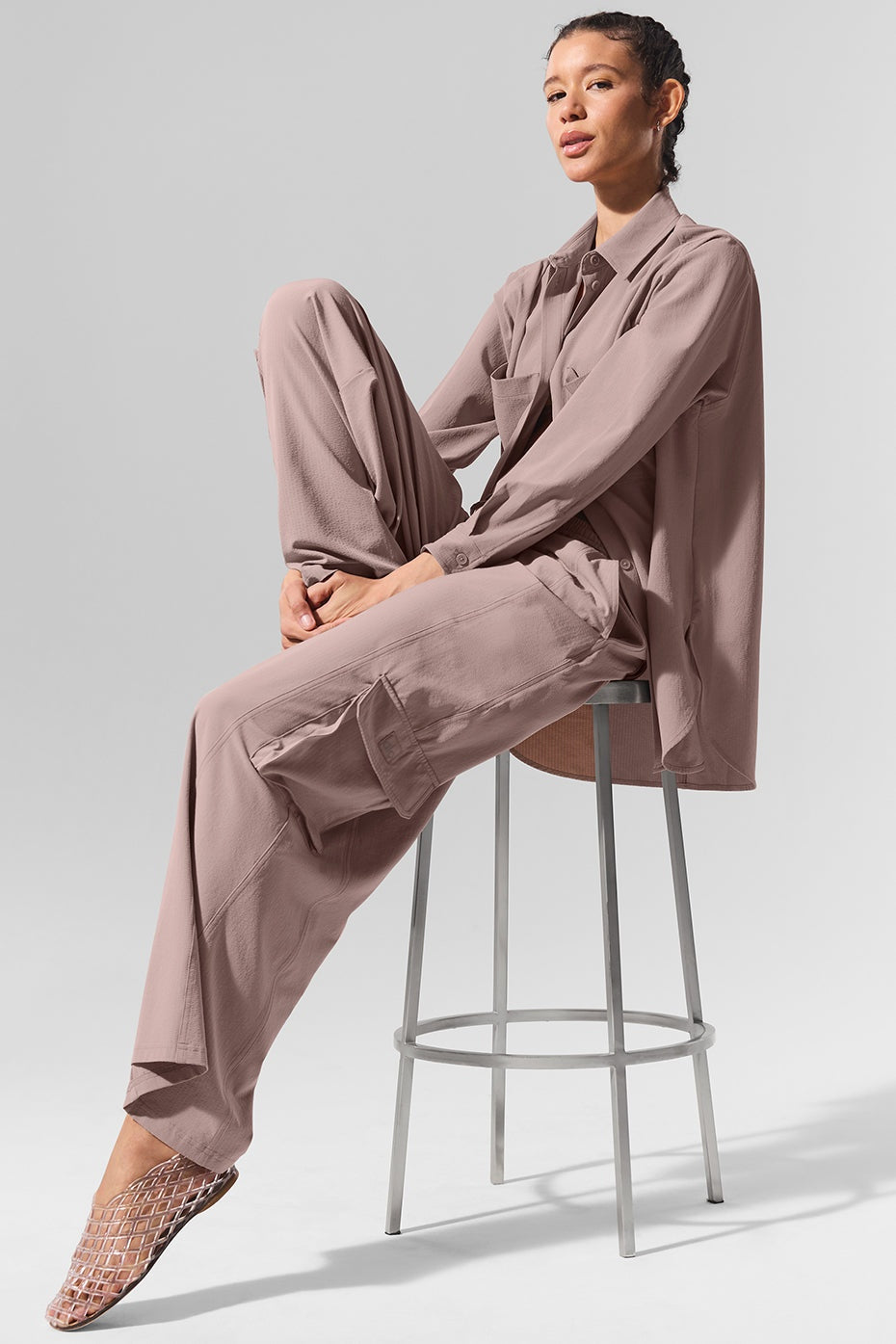 Dreamscape Cargo Wide Leg Pant - Taupe