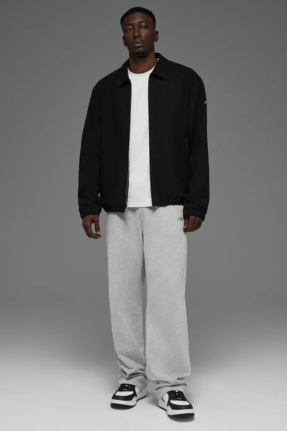 Cotton Canvas Coaches Jacket - Black