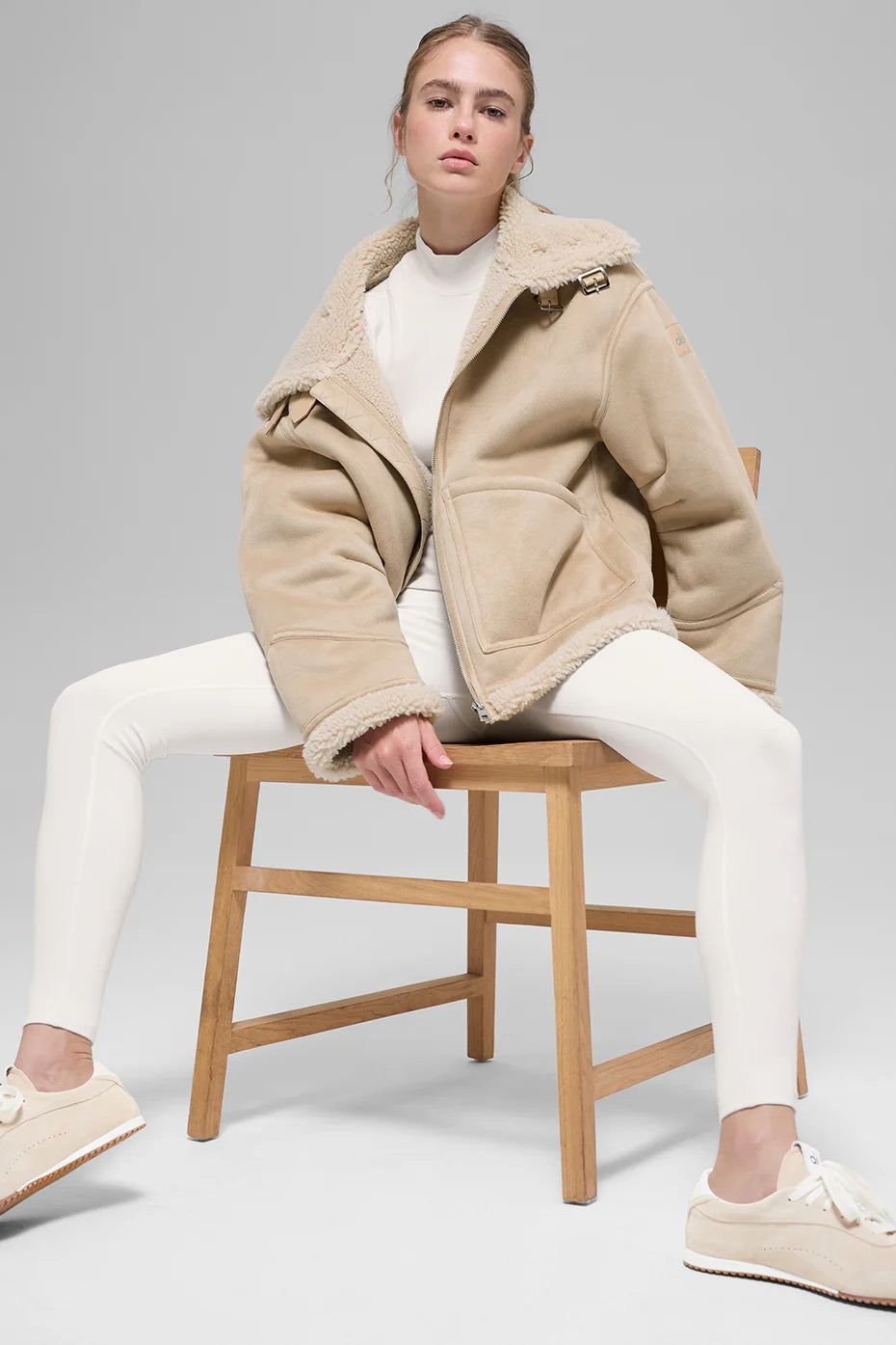 Faux Shearling Grand Jacket - Woodland Tan