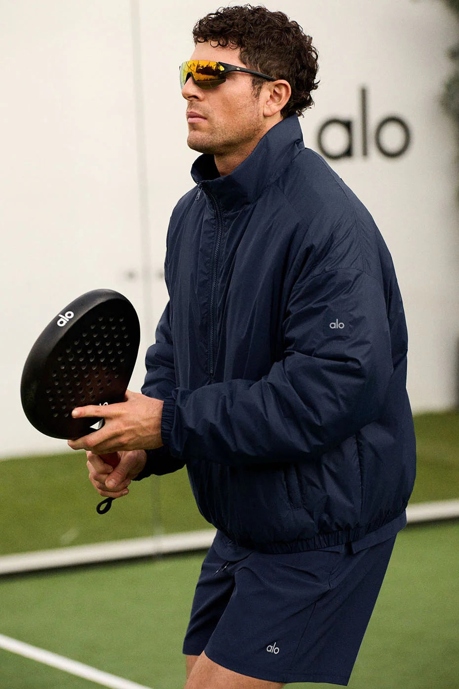 Latitude Light Weight 1/2 Zip Pullover Jacket - Navy