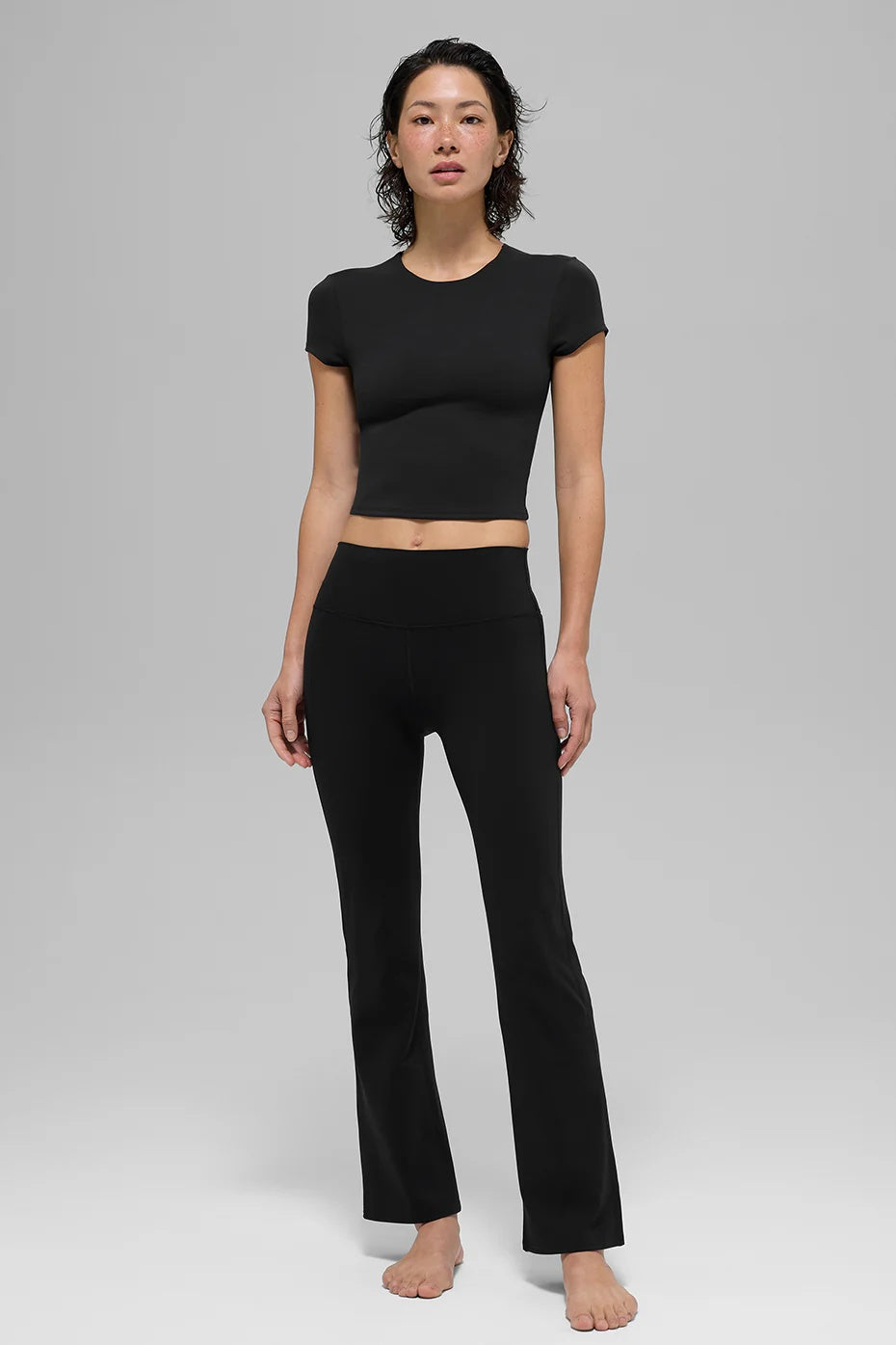 ALO Softsculpt High-Waist 7/8 Bootcut Legging - Black