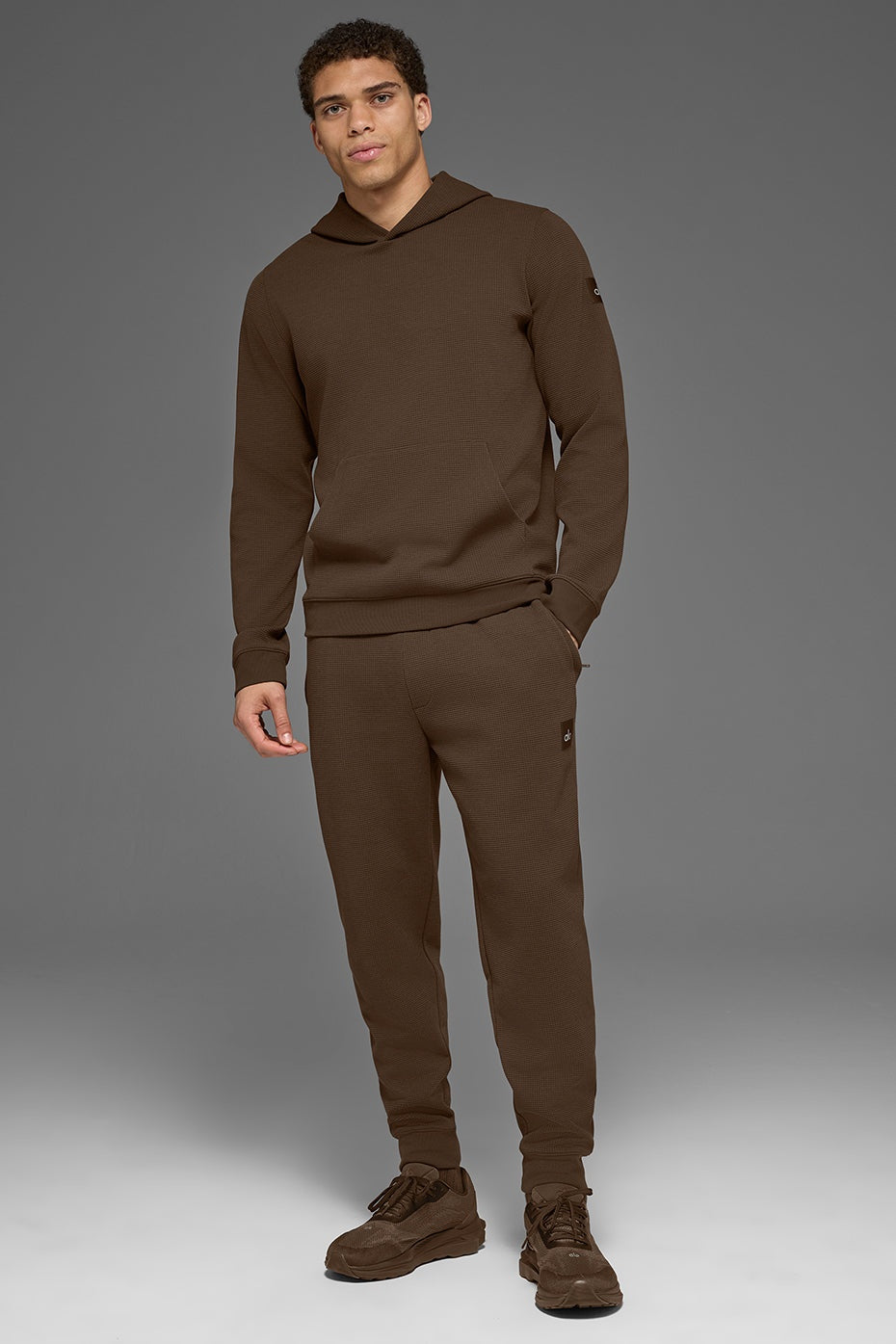 Waffle Lounge Hoodie - Espresso