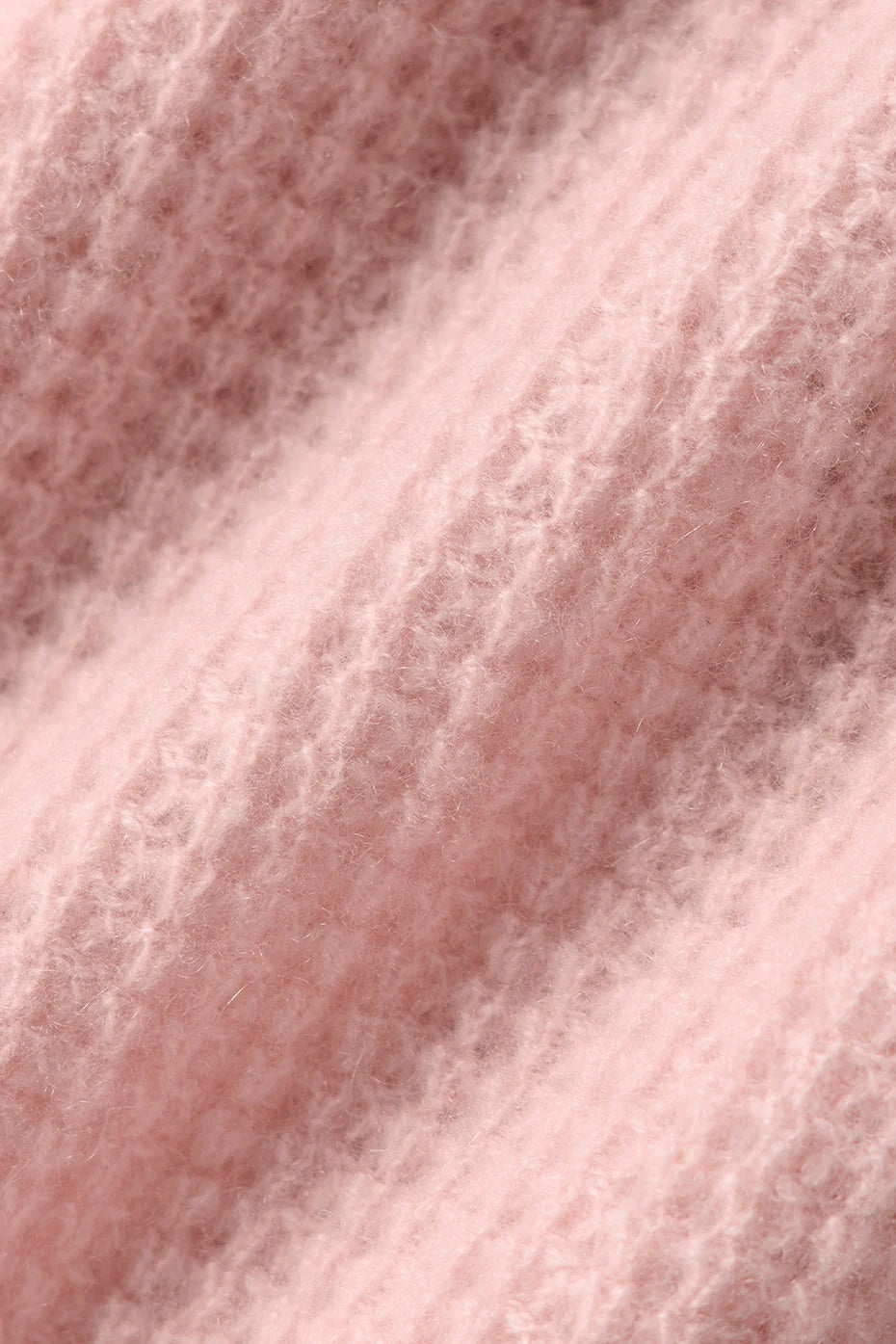 Cashmere Plush Waffle Polo Tee - Pink Quartz